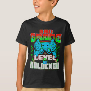 Grade Level Unlocked Video Game Back To School Boy T-Shirt