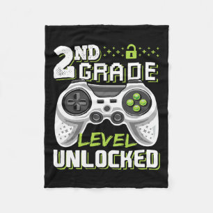Grade Level Unlocked Video Game Back To School Gam Fleece Blanket