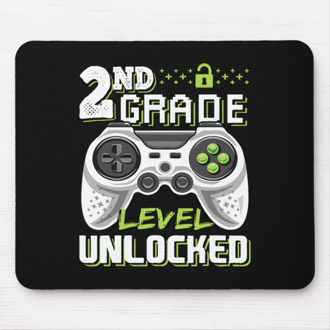 Grade Level Unlocked Video Game Back To School Gam Mouse Pad (Front)