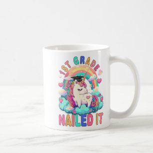 Grade Nailed It Graduation Girl Unicorn Graduate 2 Coffee Mug
