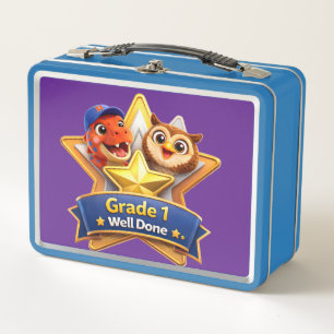 Grade one well done star lunchbox custom cartoon d