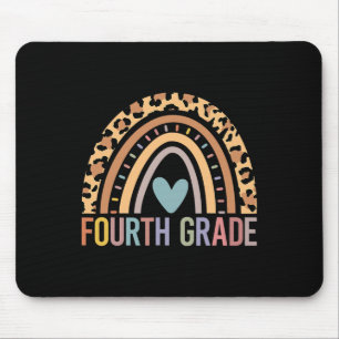 Grade Rainbow Girls Boys Teacher Team 4th Grade Sq Mouse Pad