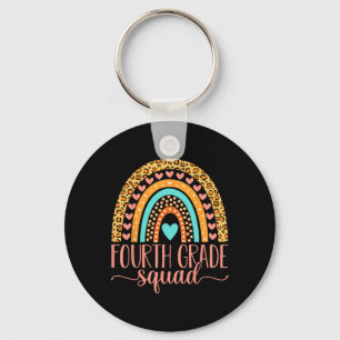Grade Squad Team 4th Grade Teacher Back To School  Keychain
