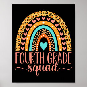Grade Squad Team 4th Grade Teacher Back To School  Poster