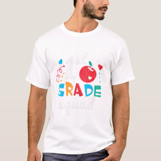 Grade Squade Team Crew Student Back To School Teac T-Shirt