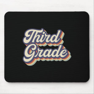 Grade Teacher Retro Vintage 3rd Grade Teacher Team Mouse Pad