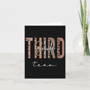 Grade Team Hello Back To School Appreciation Leopa Card