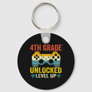 Grade Unlocked Level Up Video Game Back To School Keychain