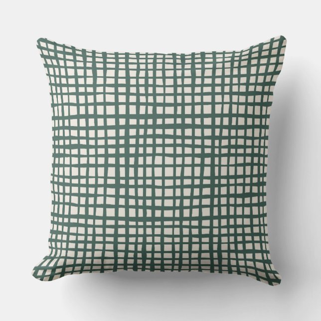 Grade Variante Verde Throw Pillow (Front)