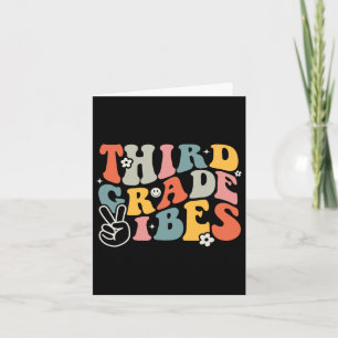 Grade Vibes - 3rd Grade Team Retro 1st Day Of Scho Card