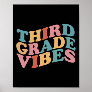 Grade Vibes Back To School For Teacher Students Poster