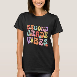 Grade Vibes Back To School Retro 2nd Grade Teacher T-Shirt