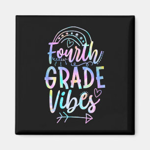 Grade Vibes Back To School Tie Dye Teachers Studen Magnet