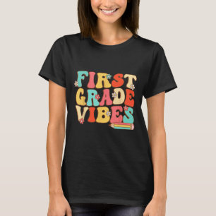 Grade Vibes Retro Groovy - 1st Grade Back To Schoo T-Shirt