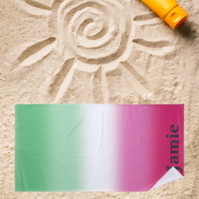 Gradient Abrosexual Pride Flag Beach Towel (Creator Uploaded)