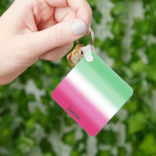 gradient Abrosexual Pride Flag Keychain
