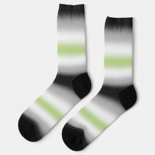 Gradient Agender Pride Flag Socks