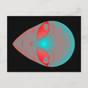 GRADIENT ALIEN POSTCARD