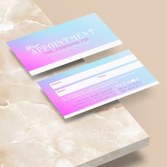 Gradient Appointment Card (Creator Uploaded)