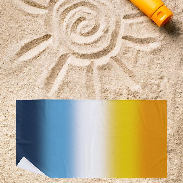Gradient AroAce Pride Flag – Colourful AroAce Flag Beach Towel (Creator Uploaded)