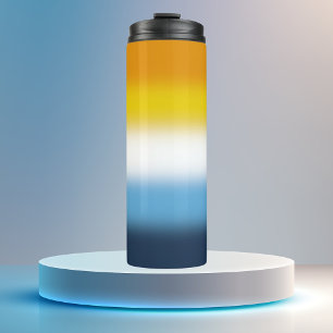 Gradient AroAce Pride Flag Thermal Tumbler