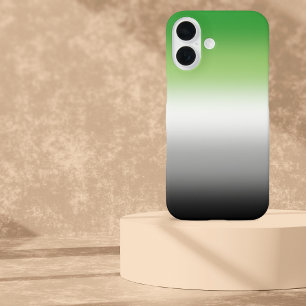 Gradient Aromantic Flag – Colorful Aromantic Pride iPhone 16 Case