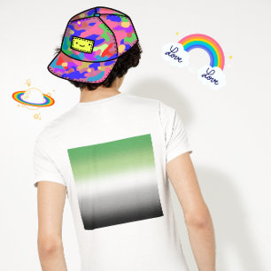 Gradient Aromantic Flag – Colourful Aromantic Prid T-Shirt