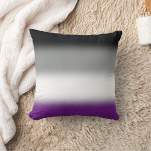 Gradient Asexual Pride Flag - Colourful ACE Flag Throw Pillow