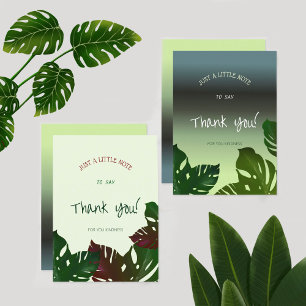 Gradient background thank you card