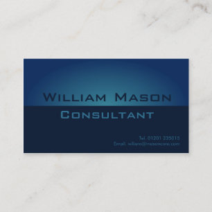 Gradient bleu de deux tons, carte de visite