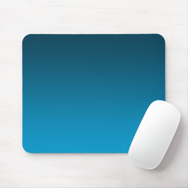 Gradient Blue - light to deep | Mood Background | Mouse Pad (With Mouse)