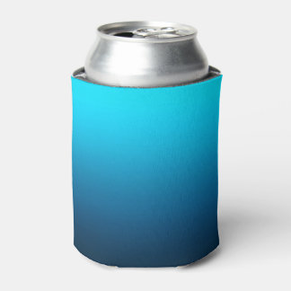 Gradient blue ombre can cooler