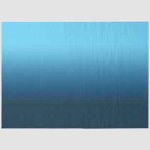 Gradient blue ombre tissue paper
