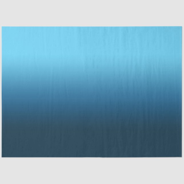 Gradient blue ombre tissue paper (Front)