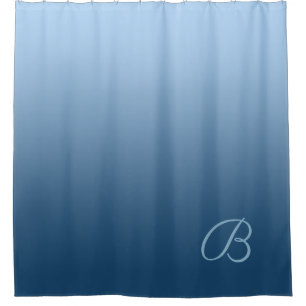 Gradient Blue with Custom Monogram