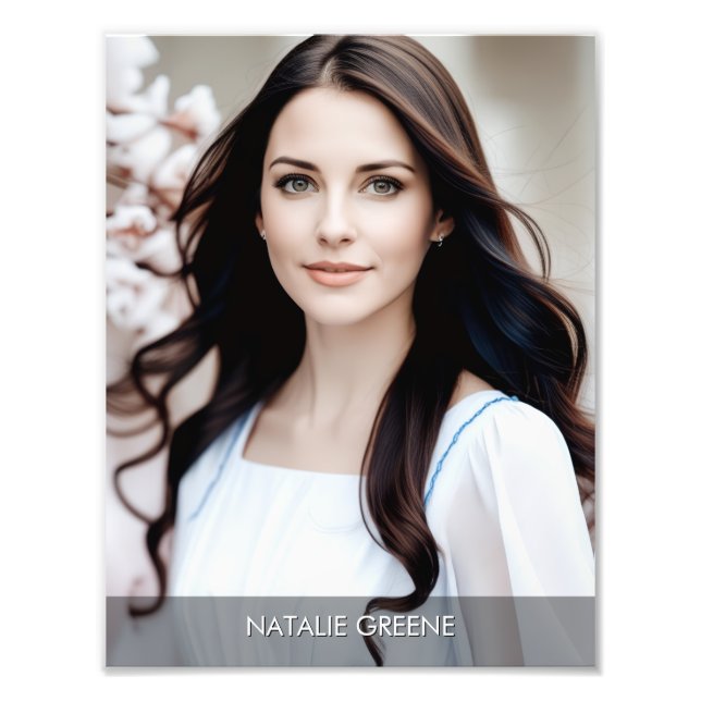 Gradient Border 8.5x11 Photogenic Photo Print (Front)