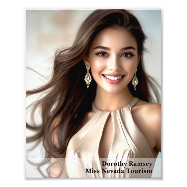 Gradient Border 8x10 Photogenic Pageant Print (Front)