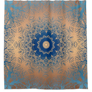 Gradient brown bronze silk arabic ornamental decor