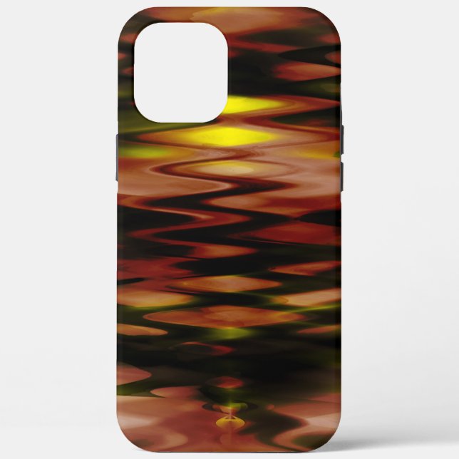 Gradient brown to yellow forming abstract zig-zag  Case-Mate iPhone case (Back)