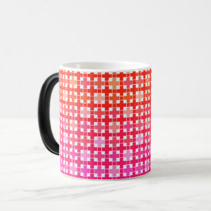 gradient , chequered gradient ,ombre  magic mug