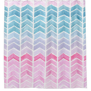 Gradient Chevron: Watercolor Herringbone Pattern.