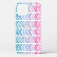 Gradient Chevron: Watercolor Herringbone Pattern.