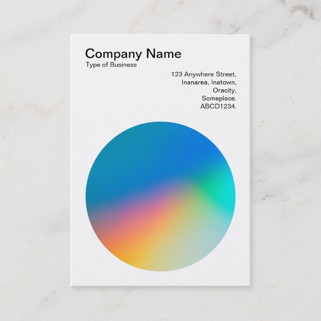 Gradient Circle 01 Business Card (Front)