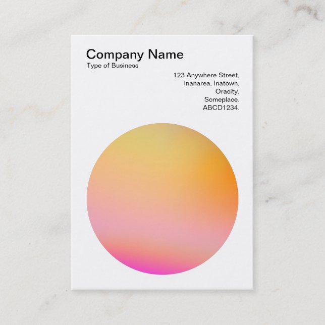 Gradient Circle 02 Business Card (Front)