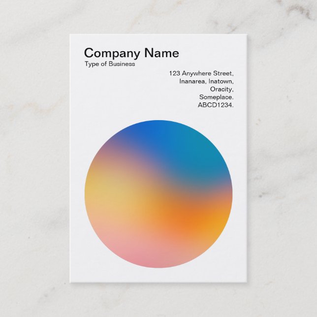 Gradient Circle 03 Business Card (Front)