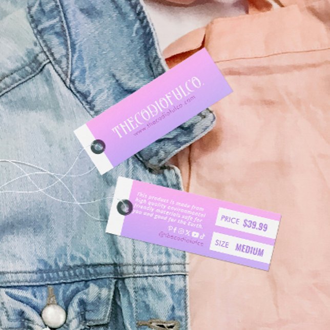 Gradient Clothing Price Hang Tag (Creator Uploaded)