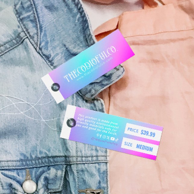 Gradient Clothing Price Hang Tag (Creator Uploaded)