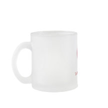 Gradient Coeur de verre givrée Mug