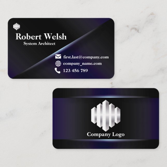 Gradient Coloured Business Card Series 8 (Front/Back)