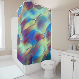 Gradient coloured rocky dune with soft bright